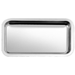 Plat Inox 380x220x20 mm - Vitrine Inox 18% (type charcutier)disponible à la Maison Pollet de Toulouse