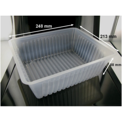 Barquette Plastique CAISSIPACK 3000 g - 248x213x88 mm (x100)disponible à la Maison Pollet de Toulouse