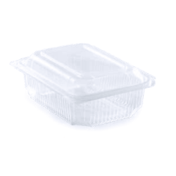 Barquette chaleur couvercle attenant PP 750 g - 190x148x55 mm (x50)disponible à la Maison Pollet de Toulouse