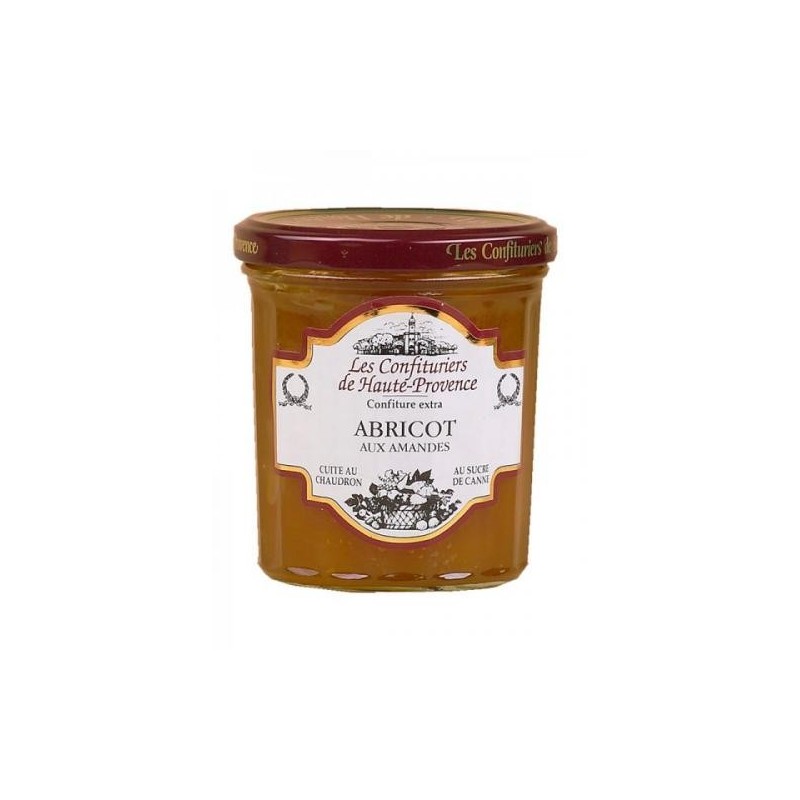 Confiture d'Abricots aux Amandes - 370 g (Confituriers de Haute-Provence)disponible à la Maison Pollet de Toulouse
