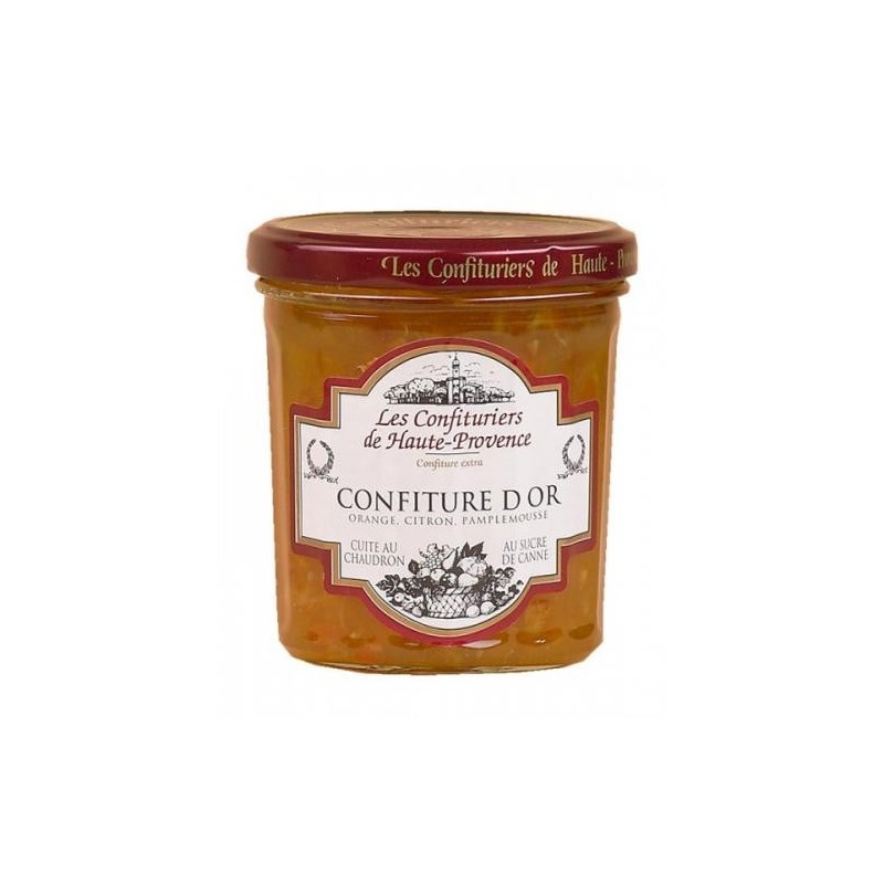 Confiture Orange-Citron-Pamplemousse - 370 g (Confituriers de Haute-Provence)disponible à la Maison Pollet de Toulouse