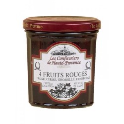 Confiture Quatre Fruits Rouges - 370 g (Confituriers de Haute-Provence)disponible à la Maison Pollet de Toulouse