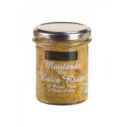 Moutarde Bio Baies Roses - 175 g (Jean d'Audignac)disponible à la Maison Pollet de Toulouse