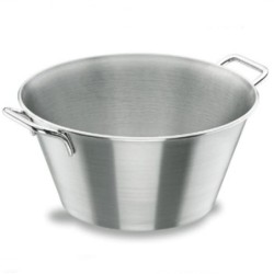 Bassine pâtissière Inox conique à fond plat 2 anses Ø 360x160 mm - 11,00 Ldisponible à la Maison Pollet de Toulouse