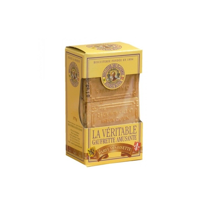 Gaufrettes amusantes Praline Noisette - 175 g (Eugène Blond)disponible à la Maison Pollet de Toulouse