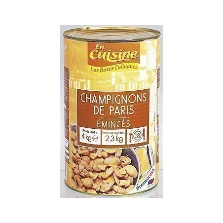 Champignons Paris émincés - 5/1disponible à la Maison Pollet de Toulouse