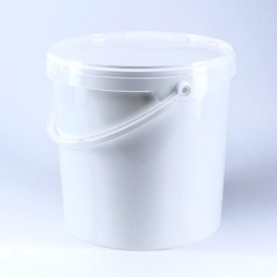 Seau blanc avec couvercle - 30 Ldisponible à la Maison Pollet de Toulouse