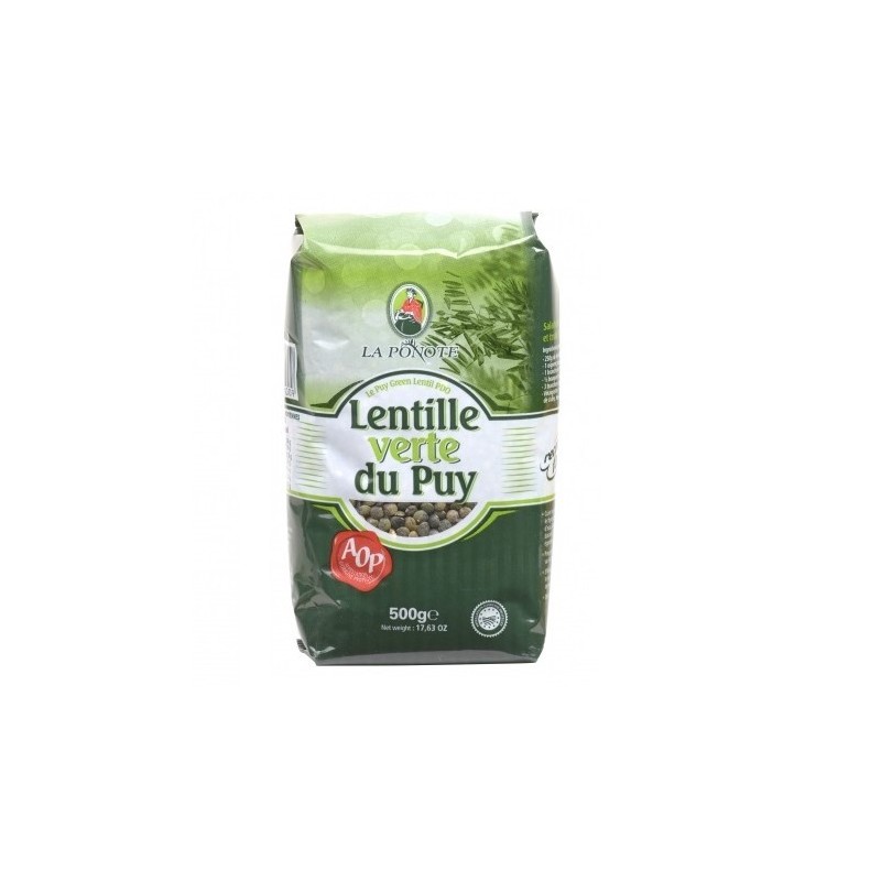 Lentille verte du Puy AOP - 500 g (La Panote)disponible à la Maison Pollet de Toulouse