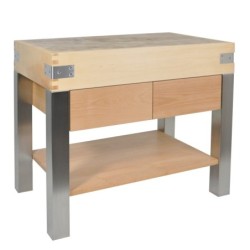 Piètement inox pour billot - 800x600 mmdisponible à la Maison Pollet de Toulouse