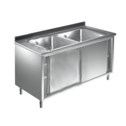 1200x700x880 mm - 2 Cuves de 500x500x300 mm - Plonge sur meubledisponible à la Maison Pollet de Toulouse