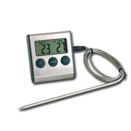 Thermomètre sonde avec minuteur - 25 / + 250° C - gaine Inoxdisponible à la Maison Pollet de Toulouse