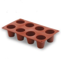 Moule en silicone Cylindre 8 cavités - Ø 55x60 mmdisponible à la Maison Pollet de Toulouse