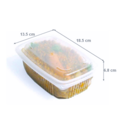 Barquette chaleur ONDIPACK PP 800 g - 185x135x65 mm (x50)disponible à la Maison Pollet de Toulouse