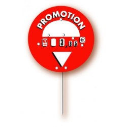 Etiquette : Rond rouge Promotion - Ø 120 mmdisponible à la Maison Pollet de Toulouse