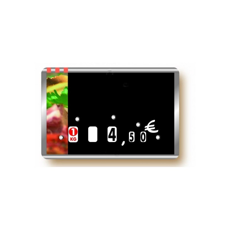 Etiquette : Métallic Charcuterie Traiteur neutre - 7x10 cm (avec roulettes)disponible à la Maison Pollet de Toulouse