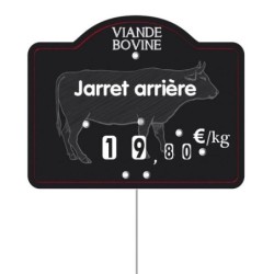 Etiquette : Maestro Viande Bovine à texte - 9x12 cm (avec roulettes & pique inox)disponible à la Maison Pollet de Toulouse