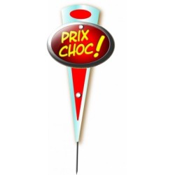 Flèche jaune : Prix Choc - 14x6 cmdisponible à la Maison Pollet de Toulouse