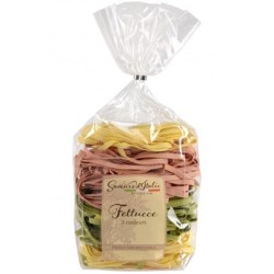 Fettucce pâtes aux oeufs italiennes 3 couleurs - 250 g (Saveurs d'Italie)disponible à la Maison Pollet de Toulouse
