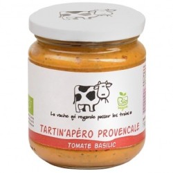 Tartin'Apéro provençale tomate basilic bio - 190 g (La vache qui regarde passer les trains)disponible à la Maison Pollet de Toulouse