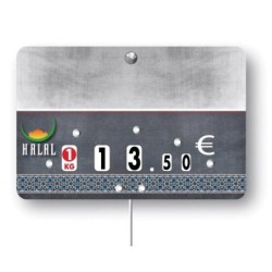 Etiquette : Harissa neutre - 7x10 cm (avec roulettes & pique inox)disponible à la Maison Pollet de Toulouse