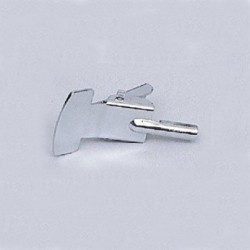 Pince pour Pied tube Chromé lesté pour étiquette sans pique inoxdisponible à la Maison Pollet de Toulouse