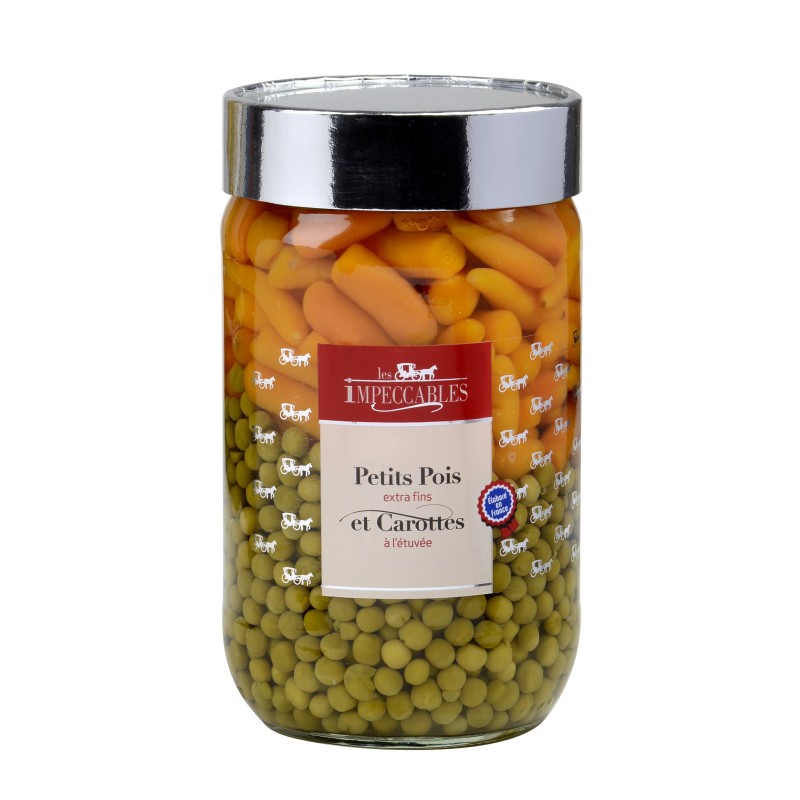 Petits Pois extra-fins et Carottes - 72 cl (Impeccables)disponible à la Maison Pollet de Toulouse