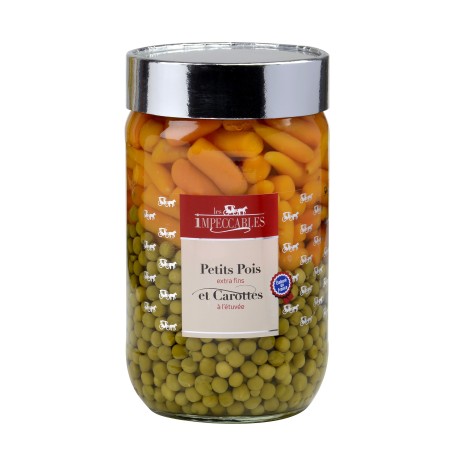 Petits Pois extra-fins et Carottes - 72 cl (Impeccables)disponible à la Maison Pollet de Toulouse