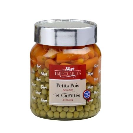 Petits Pois extra-fins et Carottes - 37 cl (Impeccables)disponible à la Maison Pollet de Toulouse