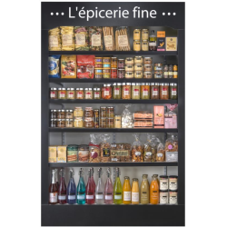 Présentoir noir (Les Impeccables) - 1330x450x2060 mmdisponible à la Maison Pollet de Toulouse