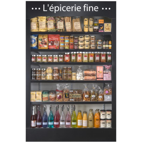 Présentoir noir (Les Impeccables) - 1330x450x2060 mmdisponible à la Maison Pollet de Toulouse