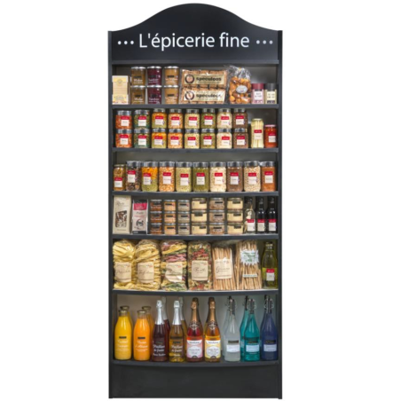 Présentoir noir (Les Impeccables) - 900x240x1900 mmdisponible à la Maison Pollet de Toulouse