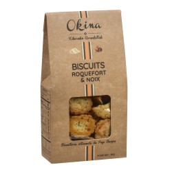 Biscuit Roquefort & Noix - 80 g (Okina)