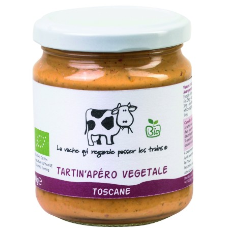 Tartin'Apéro végétale Toscane bio - 190 g (La vache qui regarde passer les trains)