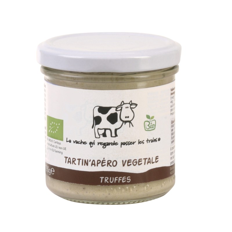 Tartin'Apéro végétale saveur Truffe bio - 135 g (La vache qui regarde passer les trains)