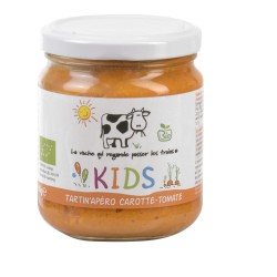Tartin'Apéro végétale Kids bio carotte-tomate - 190 g (La vache qui regarde passer les trains)