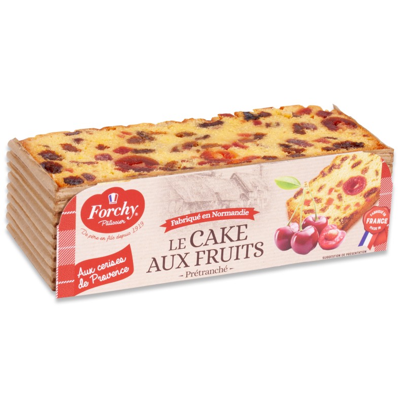 Cake aux fruits 4 tranches - 275 g (Forchy)disponible à la Maison Pollet de Toulouse