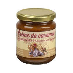 Crème de caramel au beurre frais & à la fleur de sel de Guérande -  220 gdisponible à la Maison Pollet de Toulouse