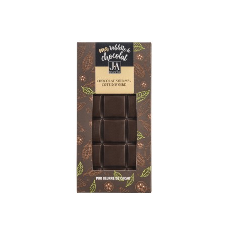 Tablette de Chocolat noir 85% Origine Côte d'Ivoire - 100 g (Jean d'Audignac)