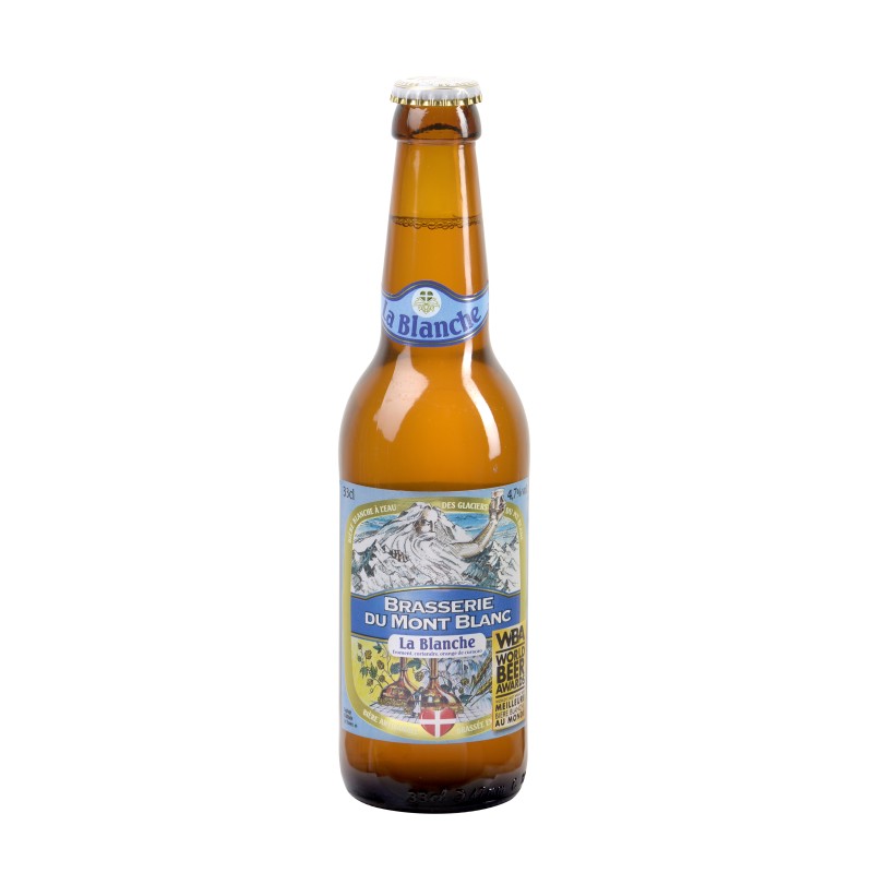Bière Blanche Brasserie du Mont Blanc 4,7° - 33 cl (Brasserie Française)