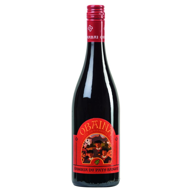 Sangria Basque Rouge 8% - 75 cl (Obaïna)
