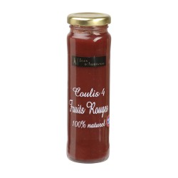 Coulis de 4 fruits rouges 100% naturel - 165 g (Jean d'Audignac)