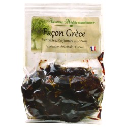 Olives noires façon Grèce - 175 g  (Saveurs Méditerranéennes)