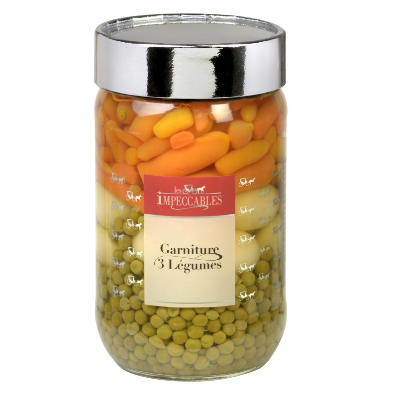 Bouquetière 3 Légumes - 72 cl (Impeccables) : Carottes, Pommes de Terre & Petits Pois