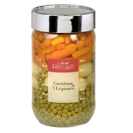 Bouquetière 3 Légumes - 72 cl (Impeccables) : Carottes, Pommes de Terre & Petits Pois