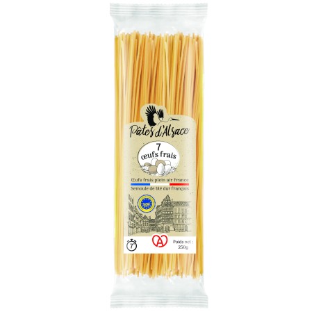 Spaghettis 7 oeufs frais - 250 g (Impeccables)disponible à la Maison Pollet de Toulouse