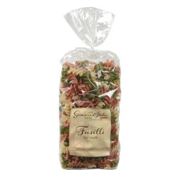 Fusilli pâtes aux oeufs italiennes 3 couleurs - 500 g (Saveurs d'Italie)