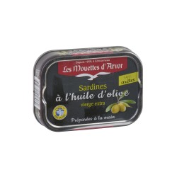 Sardines à l'huile d'olive vierge sans arrêtes 1/6 - 115 g (Mouettes d'Arvor)disponible à la Maison Pollet de Toulouse