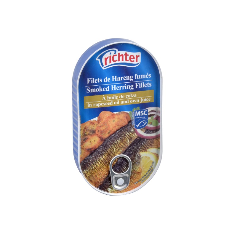 Filets de Harengs fumés - boîte 1/4 ovale (Richter)disponible à la Maison Pollet de Toulouse