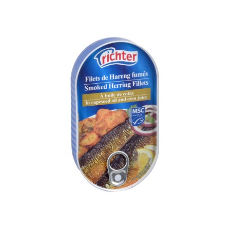 Filets de Harengs fumés - boîte 1/4 ovale (Richter)disponible à la Maison Pollet de Toulouse