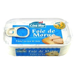 Foie de Morue fumé 1/6 - 90 g (Kileoa)